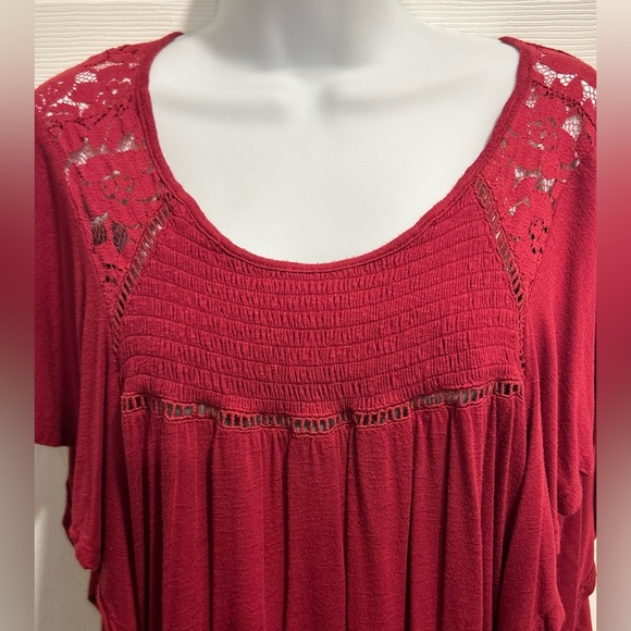 Jun & Ivy Short Sleeve Blouse, Size L - Picture 2 of 8